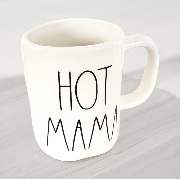 Rae Dunn Other - Rae Dunn "Hot Mama" Ceramic Coffee Mug White